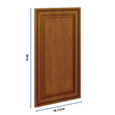 J&K Mocha Glazed K10 Dummy Door Panel 16 1/2" W x 30" H
