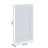 J&K White Shaker S8 Dummy Door Panel 16 1/2" W x 30" H