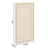 J&K Pearl Glazed H9 Dummy Door Panel 16 1/2" W x 30" H