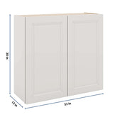 J&K Pure B5 Double Door Wall Cabinet - 33" W x 30" H