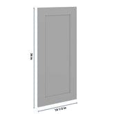 J&K Castle Grey S5 Dummy Door Panel 16 1/2" W x 36" H