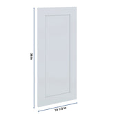 J&K White Shaker S8 Dummy Door Panel 16 1/2" W x 36" H