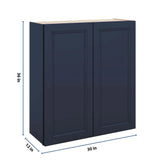 J&K Naval B7 Double Door Wall Cabinet - 33" W x 36" H