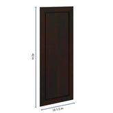 J&K Espresso K8 Dummy Door Panel 16 1/2" W x 42" H