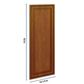 J&K Mocha Glazed K10 Dummy Door Panel 16 1/2" W x 42" H