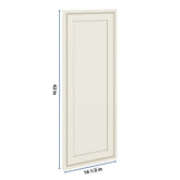 J&K Pearl Glazed H9 Dummy Door Panel 16 1/2" W x 42" H