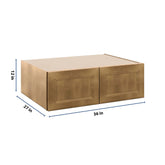 J&K Butterscotch B8 Refrigerator Wall Cabinet - 36" W x 12" H x 27" D