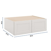 J&K Pure B5 Refrigerator Wall Cabinet - 36" W x 12" H x 27" D