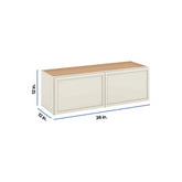 Modernform Cabinet Slim Dove White 36" W X 12" H X 12" D Double Door Wall Cabinet