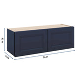 J&K Naval B7 Double Door Wall Cabinet - 36" W x 12" H