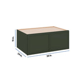 Modernform Cabinet Slim Sage Green 36" W X 15" H X 24" D Double Door Wall Cabinet