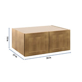 J&K Butterscotch B8 Refrigerator Wall Cabinet - 36" W x 15" H x 27" D