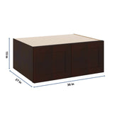 J&K Java Coffee S1 Refrigerator Wall Cabinet - 36" W x 15" H x 27" D
