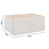 J&K Pure B5 Refrigerator Wall Cabinet - 36" W x 15" H x 27" D