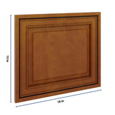 J&K Mocha Glazed K10 Dummy Door Panel 18" W x 15" H