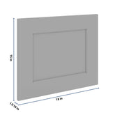 J&K Castle Grey S5 Dummy Door Panel 18" W x 15" H