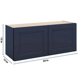 J&K Naval B7 Double Door Wall Cabinet - 36" W x 15" H