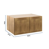 J&K Butterscotch B8 Refrigerator Wall Cabinet - 36" W x 18" H x 27" D