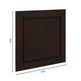 J&K Espresso K8 Dummy Door Panel 18" W x 18" H