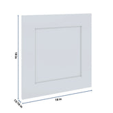 J&K White Shaker S8 Dummy Door Panel 18" W x 18" H