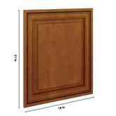 J&K Mocha Glazed K10 Dummy Door Panel 18" W x 21" H