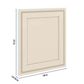 J&K Pearl Glazed H9 Dummy Door Panel 18" W x 21" H