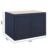 J&K Naval B7 Refrigerator Wall Cabinet - 36" W x 24" H x 27" D
