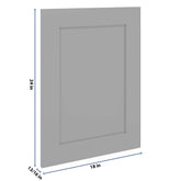 J&K Castle Grey S5 Dummy Door Panel 18" W x 24" H