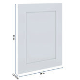 J&K White Shaker S8 Dummy Door Panel 18" W x 24" H
