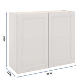 J&K Pure B5 Double Door Wall Cabinet - 36" W x 30" H