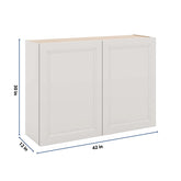 J&K Pure B5 Double Door Wall Cabinet - 42" W x 30" H
