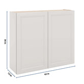 J&K Pure B5 Double Door Wall Cabinet - 42" W x 36" H