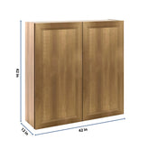 J&K Butterscotch B8 Double Door Wall Cabinet - 42" W x 42" H