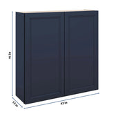 J&K Naval B7 Double Door Wall Cabinet - 42" W x 42" H