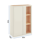 Modernform Cabinet Slim Dove White 30" W X 42" H X 12" D Single Door Blind Corner Wall Cabinet