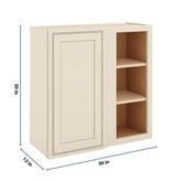 J&K Pearl Glazed H9 Blind Wall Cabinet - 30" W x 30" H