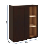 J&K Java Coffee S1 Blind Wall Cabinet - 30" W x 36" H