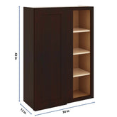 J&K Java Coffee S1 Blind Wall Cabinet - 30" W x 42" H