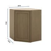 J&K Hazel H8 Wall Diagonal Cabinet - 24" W x 30" H