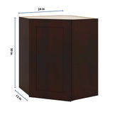J&K Java Coffee S1 Wall Diagonal Cabinet - 24" W x 30" H
