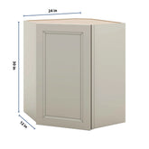 J&K Pebble B6 Wall Diagonal Cabinet - 24" W x 30" H