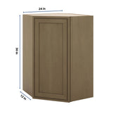 J&K Hazel H8 Wall Diagonal Cabinet - 24" W x 36" H