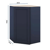 J&K Naval B7 Wall Diagonal Cabinet - 24" W x 36" H