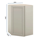 J&K Pebble B6 Wall Diagonal Cabinet - 24" W x 36" H