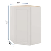 J&K Pure B5 Wall Diagonal Cabinet - 24" W x 36" H