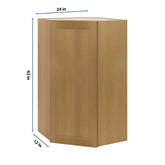 J&K Butterscotch B8 Wall Diagonal Cabinet - 24" W x 42" H