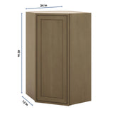 J&K Hazel H8 Wall Diagonal Cabinet - 24" W x 42" H