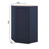 J&K Naval B7 Wall Diagonal Cabinet - 24" W x 42" H