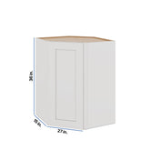 Modernform Cabinet White Shaker 27" W X 36" H X 15" D Wall Diagonal Corner Cabinet