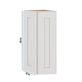 Modernform Cabinet White Shaker 12" W X 30" H X 12" D Wall Corner End Cabinet